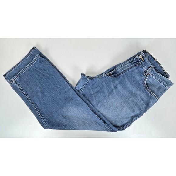 Y2K Lucky Brand Dungarees Loose Medium Wash Bootcut Jeans Mexico Men's 38 Short - Picture 6 of 6